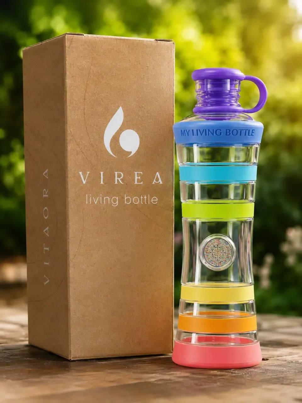 VIREA Living Bottle avec son coffret cadeau